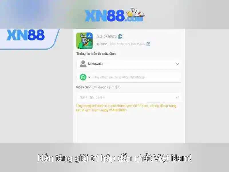 xn88: nền tảng chơi game trực tuyến uy tín